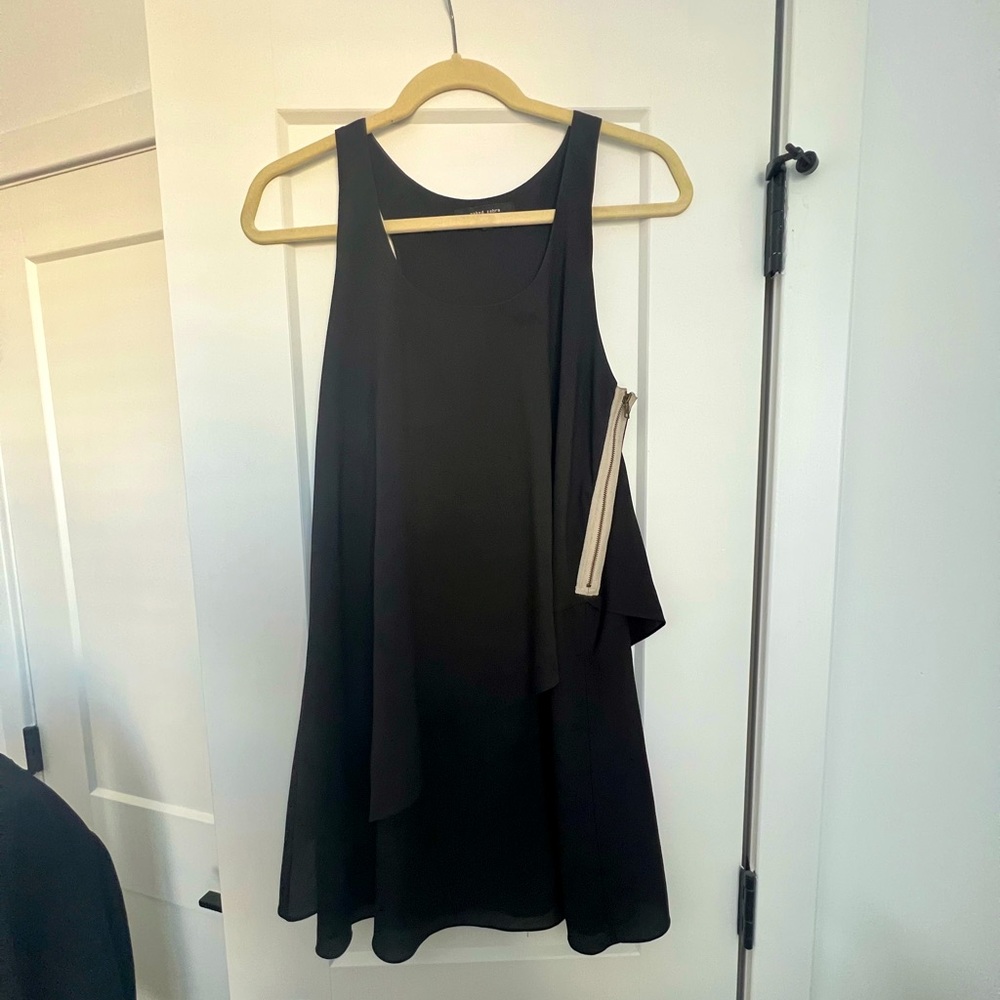 Black racer back dress